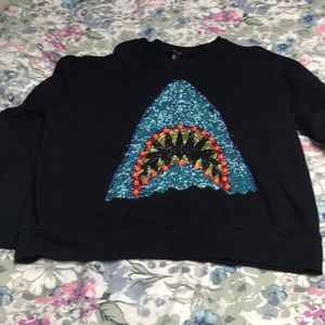 Bedazzled Shark Sweatshirt